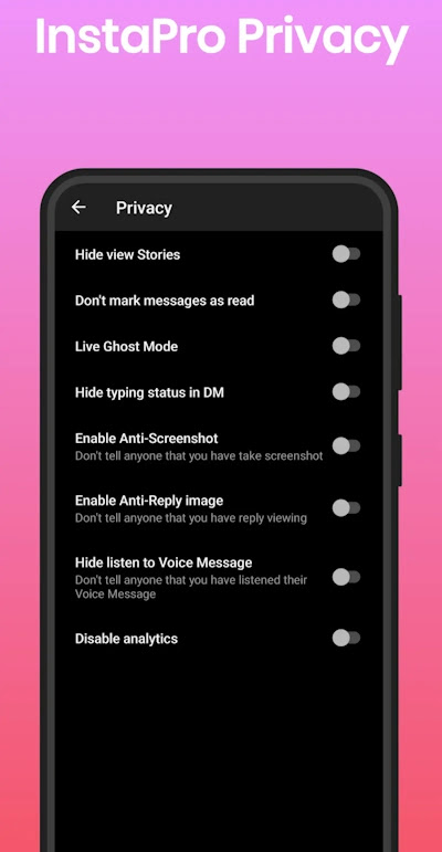 لقطة شاشة InstaPro 4